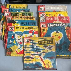 Children's Record Guild Vintage 12 Kids Record Albums Little Pedro , Fog Boat